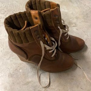 Chloe wedge boots